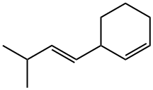 3-[(E)-3-Methyl-1-butenyl]-1-cyclohexene Struktur