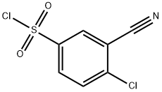 4-Chloro-3-cyanobenzenesulfonyl chloride Struktur