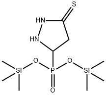 [2-(Isothiocyanatoamino)ethyl]phosphonic acid bis(trimethylsilyl) ester Struktur