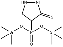 [1-(Isothiocyanatoamino)ethyl]phosphonic acid bis(trimethylsilyl) ester Struktur