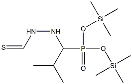 [1-(Isothiocyanatoamino)-2-methylpropyl]phosphonic acid bis(trimethylsilyl) ester Struktur