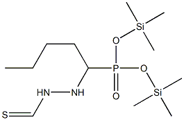 [1-(Isothiocyanatoamino)pentyl]phosphonic acid bis(trimethylsilyl) ester Struktur