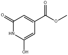 1,2-Dihydro-6-hydroxy-2-oxo-4-pyridinecarboxylic acid methyl ester Struktur