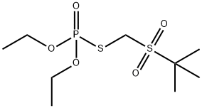 チオりん酸O,O-ジエチルS-[(tert-ブチルスルホニル)メチル] 化學(xué)構(gòu)造式