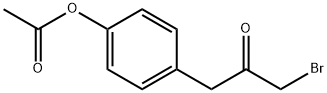 1-[4-(ACETYLOXY)PHENYL]-3-BROMO-2-PROPANONE Struktur