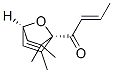 (E)-1-[(1R,4S)-2,6,6-Trimethyl-7-oxabicyclo[2.2.1]hept-2-en-1-yl]-2-buten-1-one Struktur