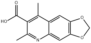 1,3-Dioxolo[4,5-g]quinoline-7-carboxylicacid,6,8-dimethyl-(9CI) Struktur