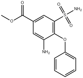 3-AMino-4-phenoxy-5-sulfaMoyl-benzoic Acid Methyl Ester Struktur