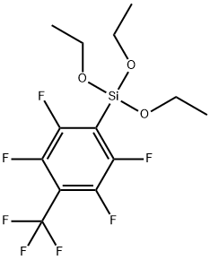 P-TRIFLUOROMETHYLTETRAFLUOROPHENYLTRIETHOXYSILANE Structure