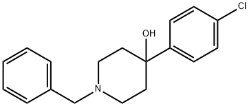 1-Benzyl-4-(p-chlorophenyl)-4-piperidinol Struktur