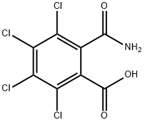 TETRACHLOROPHTHALICACIDMONOAMIDE Struktur