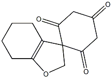 4,5,6,7-Tetrahydrospiro[benzofuran-3(2H),1'-cyclohexane]-2',4',6'-trione Struktur