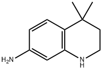 7-QuinolinaMine, 1,2,3,4-tetrahydro-4,4-diMethyl- Struktur