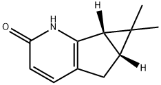 Cyclopropa[4,5]cyclopenta[1,2-b]pyridin-2(1H)-one, 5,5a,6,6a-tetrahydro-6,6-dimethyl-, (5aR,6aS)- (9CI) Struktur