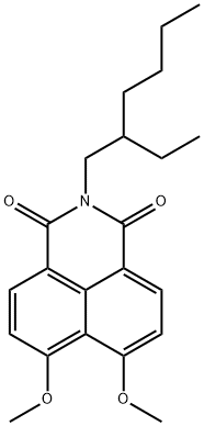 2-(2-ethylhexyl)-6,7-dimethoxy-1H-benz[de]isoquinoline-1,3(2H)-dione Struktur