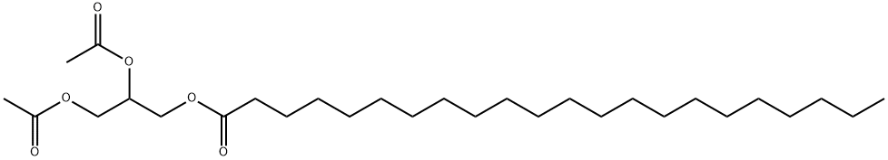 2,3-bis(acetoxy)propyl docosanoate Struktur