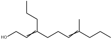 7-Methyl-3-propyl-2,6-decadien-1-ol Struktur