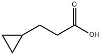 3-CYCLOPROPYLPROPIONIC ACID Struktur