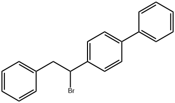 4-(1-bromo-2-phenylethyl)-1,1'-biphenyl     Struktur