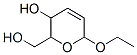 6-Ethoxy-3,6-dihydro-3-hydroxy-2H-pyran-2-methanol Struktur