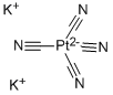 POTASSIUM TETRACYANOPLATINATE(II) Struktur