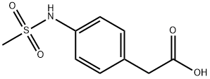 4-(METHANESULFONYLAMINO)PHENYLACETIC ACID Struktur