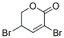 3,5-Dibromo-5,6-dihydro-2H-pyran-2-one Struktur