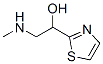 2-Thiazolemethanol,  -alpha--[(methylamino)methyl]- Struktur