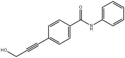 Benzamide, 4-(3-hydroxy-1-propynyl)-N-phenyl- (9CI) Struktur