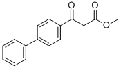 3-BIPHENYL-4-YL-3-OXO-PROPIONIC ACID METHYL ESTER Struktur