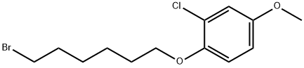 4-[(6-bromohexyl)oxy]-3-chloroanisole Struktur