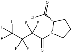 N-heptafluorobutyrylproline Struktur