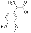 AMINO-(4-HYDROXY-3-METHOXY-PHENYL)-ACETIC ACID Struktur