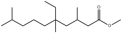 5-Ethyl-3,5,9-trimethyldecanoic acid methyl ester Struktur