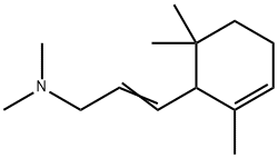 N,N-Dimethyl-3-(2,6,6-trimethyl-2-cyclohexen-1-yl)-2-propen-1-amine Struktur