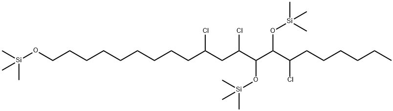 10,12,15-Trichloro-1,13,14-tris[(trimethylsilyl)oxy]henicosane Struktur