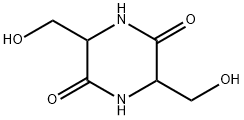 3,6-BIS(HYDROXYMETHYL)-2,5-PIPERAZINEDIONE Struktur