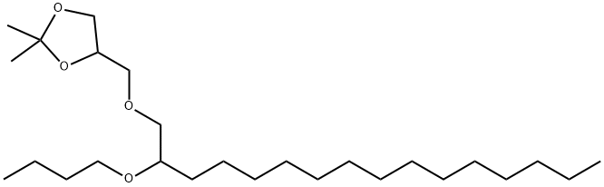 4-[[(2-Butoxyhexadecyl)oxy]methyl]-2,2-dimethyl-1,3-dioxolane Struktur