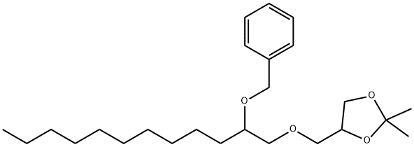 2,2-Dimethyl-4-[[[2-(phenylmethoxy)dodecyl]oxy]methyl]-1,3-dioxolane Struktur