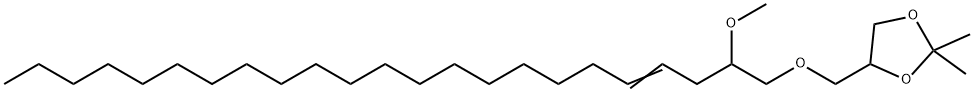 4-[[(2-Methoxy-4-tricosenyl)oxy]methyl]-2,2-dimethyl-1,3-dioxolane Struktur