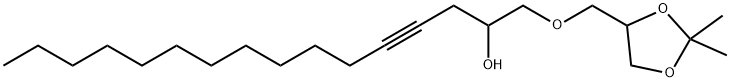 4-[[(2-Hydroxy-4-hexadecynyl)oxy]methyl]-2,2-dimethyl-1,3-dioxolane Struktur