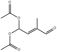 (E)-3-formylbut-2-endiyl diacetate Struktur