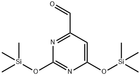 2,6-Bis[(trimethylsilyl)oxy]-4-pyrimidinecarbaldehyde Struktur