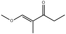 (1E)-1-METHOXY-2-METHYL-1-PENTEN-3-ONE Struktur