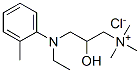 [3-[ethyl(o-tolyl)amino]-2-hydroxypropyl]trimethylammonium chloride  Struktur