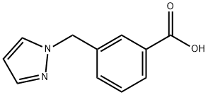 3-(1H-PYRAZOL-1-YLMETHYL)BENZOIC ACID Struktur