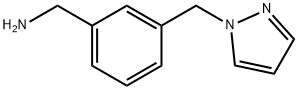 1-[3-(AMINOMETHYL)BENZYL]-1H-PYRAZOLE 97+%3-(1H-PYRAZOL-1-YLMETHYL)BENZYLAMINE Struktur