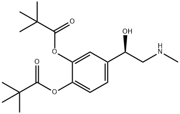 Dipivalyl epinephrine Struktur