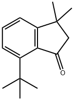 7-(1,1-Dimethylethyl)-2,3-dihydro-3,3-dimethyl-1H-inden-1-one Struktur