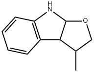 3,3a,8,8a-Tetrahydro-3-methyl-2H-furo[2,3-b]indole Struktur